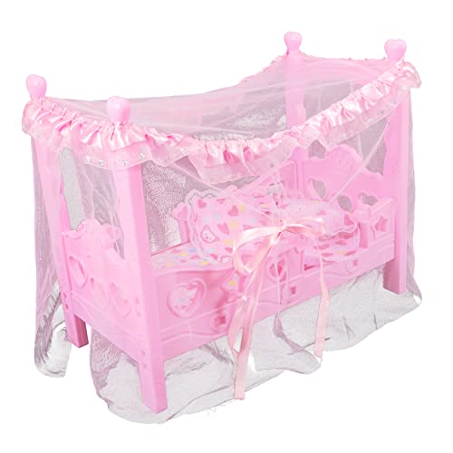 YARNOW Mini Puppenbett für Mädchen Prinzessin Spielzeugbett aus Sicherem Material Miniatur Puppenhaus Möbel Accessoire für Kinderzimmer Dekoration und Rollenspiele YARNOW Mini Puppenbett für Mädchen Prinzessin Spielzeugbett aus Sicherem Material Miniatur Puppenhaus Möbel Accessoire für Kinderzimmer Dekoration und Rollenspiele von YARNOW