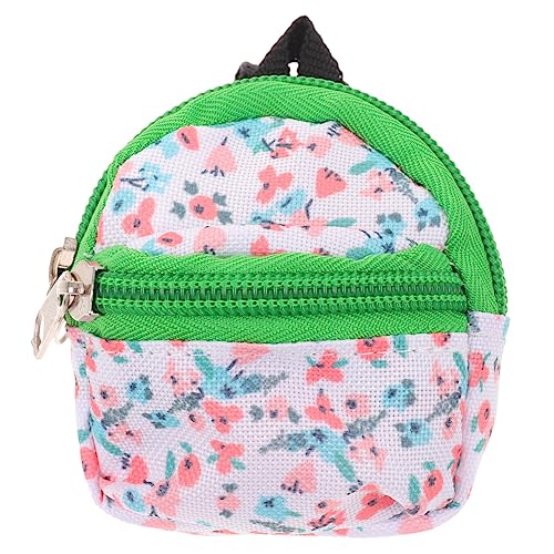 YARNOW Mini Puppenrucksack Aus Polyester Für Dekoration Mit Blumenmuster Modellspielzeug Für Puppen Kreative Spielideen von YARNOW