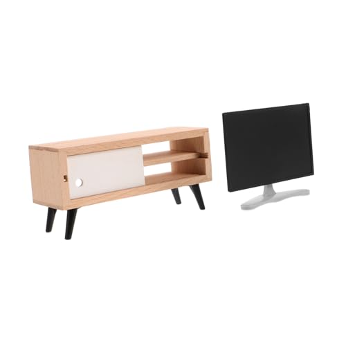 YARNOW Mini-TV Vintage-Fernsehmodell Fernseher Puppenmöbel Plastik von YARNOW