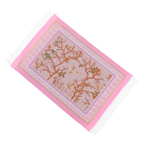 YARNOW Mini-Teppich für Bereich Fell Teppich Teppich teppiche Miniatur-Teppichdekor kleines Hauszubehör Mini-Fußmatten- Kleine Hausschmuck Mini Möbel Polyester Rosa YARNOW Mini-Teppich für Bereich Fell Teppich Teppich teppiche Miniatur-Teppichdekor kleines Hauszubehör Mini-Fußmatten- Kleine Hausschmuck Mini Möbel Polyester Rosa von YARNOW