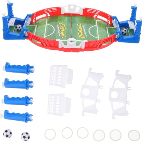 YARNOW Mini Tischfußball Spielset Interaktives Soccer Board Game aus Sicherem Fördert Hand Auge Koordination für Erwachsene Kompakt und Einfach Selbst Zusammenbaubar für Familienspiel von YARNOW