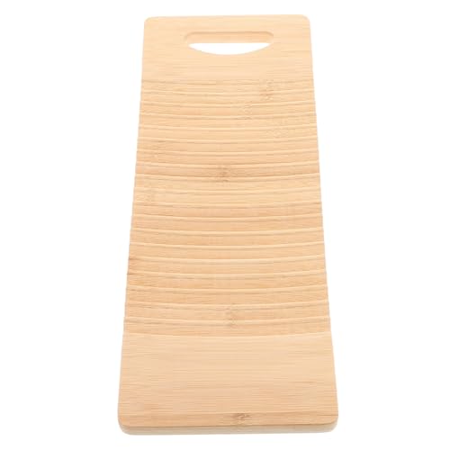 YARNOW Mini Waschbrett aus Holz Tragbares Reise Wäschebrett für Handwaschbrett zur Effektiven von Kleidung und Schuhen Zuhause und Unterwegs von YARNOW
