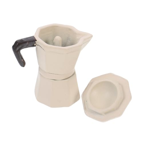 YARNOW Miniatur -Espresso -kaffeekanne Model Für Dollhouse Kitchen Realistische Mini -kaffeekanne Für Puppenhauszubehör Mini Hausdekoration DIY Miniatur Küchenzubehör Accessoire von YARNOW
