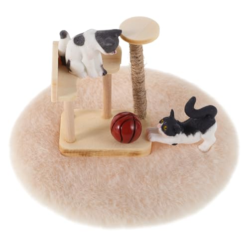 YARNOW Miniatur Katzenkratzbaum Teilig Realistisches Holz Klettergerüst Glatte Oberfläche Puppenhaus Möbel Zubehör Maßstab für Mini Szenen Fotografie und Sammler YARNOW Miniatur Katzenkratzbaum Teilig Realistisches Holz Klettergerüst Glatte Oberfläche Puppenhaus Möbel Zubehör Maßstab für Mini Szenen Fotografie und Sammler von YARNOW