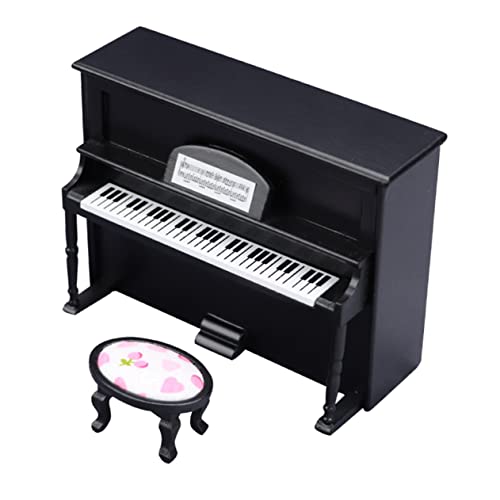 YARNOW Miniatur Klavier Modell für Puppenhaus Dekoratives Holzspielzeug für Kreative DIY Mikrolandschaften Langlebig Fotorequisite Stilvollem Design für Junge Mädchen YARNOW Miniatur Klavier Modell für Puppenhaus Dekoratives Holzspielzeug für Kreative DIY Mikrolandschaften Langlebig Fotorequisite Stilvollem Design für Junge Mädchen von YARNOW