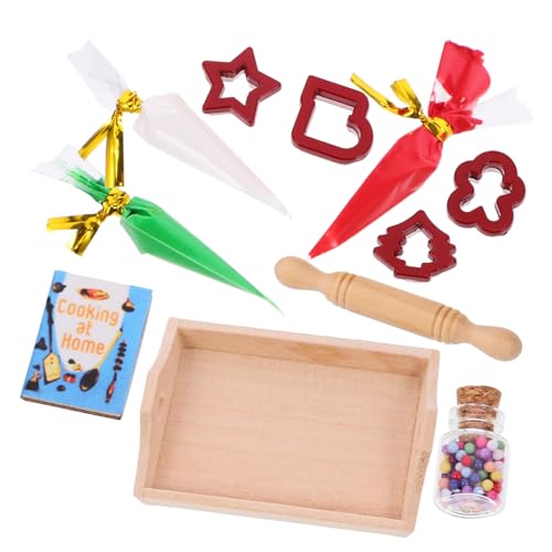 YARNOW Miniatur Küchenzubehör Realistische Back und Ofenmodelle Rote Miniatur Puppenhaus Accessoires Filigrane Bjd Deko für Minihäuser Vielseitige Mini Backutensilien von YARNOW
