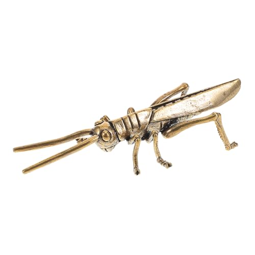 YARNOW Miniatur -Messing -Heuschrecken -Figur Messing Einzigartige Insektenfigur Vintage Tierstatue Garten Und Innenkörper von YARNOW