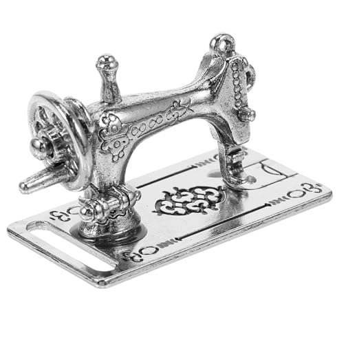YARNOW Miniatur Nähmaschinenkopf für Puppenhaus Stylisches Dekorationszubehör aus Tragbare DIY Mini Nähmaschine für Spielzeughäuser und Modellbau für Mini Möbel von YARNOW