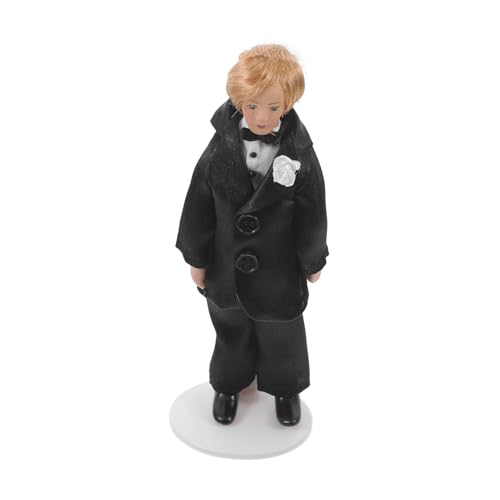 YARNOW Miniatur Puppenhaus Dekorative Figur Keramik Bräutigam Figur Realistisch Kompakt Für Sammlung Und Dekoration von YARNOW