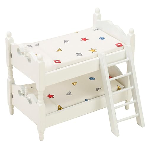 YARNOW Miniatur Puppenhaus Etagenbett Modell Doppelstockbett für Puppen Stabiles und Langlebiges Miniaturmöbel für Kreatives für Puppenhäuser und Verschiedene Figuren YARNOW Miniatur Puppenhaus Etagenbett Modell Doppelstockbett für Puppen Stabiles und Langlebiges Miniaturmöbel für Kreatives für Puppenhäuser und Verschiedene Figuren von YARNOW