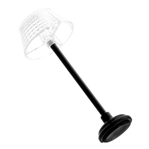 YARNOW Miniatur Puppenhaus Stehlampe mit LED Einzigartiges Raster Design Stilvolle Puppenstubenlampe für Wohnzimmer und Schlafzimmer Detailreiche Miniatur Dekoration für Puppenhaus von YARNOW