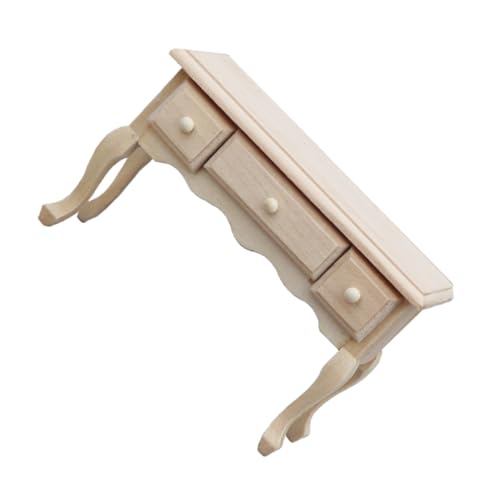 YARNOW Miniatur Puppenhaus Tisch aus Holz Stabile Miniaturmöbel für Puppenhaus Dekoration Geeignet für Wohnzimmer Esszimmer und Garten Teiliges Miniatur Möbelstück von YARNOW