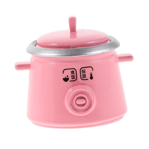 YARNOW Miniatur Reiskocher Metall Miniatur-küchengerät für Puppenhaus Küchendekor Tragbar Robust für Fantasievolles Rollenspiel und Dekoration von YARNOW