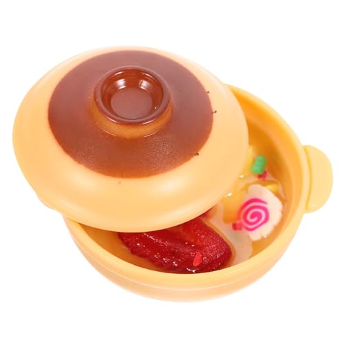 YARNOW Miniatur Sandtopf Nudeln Modell Realistische Puppenhaus Dekoration Miniatur Spielessen Requisite Handgefertigt Geeignet für Puppenhaus Küche und Rollenspiele von YARNOW