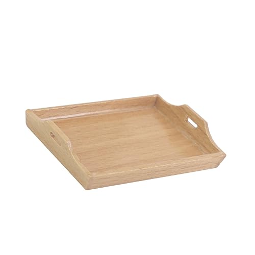 YARNOW Miniatur Tablett Modell für Puppenhaus Holzspielzeug Sicheres Geschirr Dekoration für Rollenspiele und Kreative Lernzwecke YARNOW Miniatur Tablett Modell für Puppenhaus Holzspielzeug Sicheres Geschirr Dekoration für Rollenspiele und Kreative Lernzwecke von YARNOW