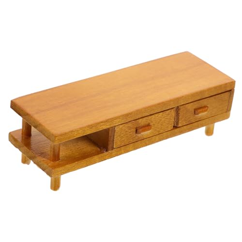 YARNOW Miniatur Tv Schrank Puppenhausmöbel Miniaturmöbel für Puppenhaus Wohnzimmer Dekoration Mini Wohnzimmerschrank Zubehör für DIY und Puppenhausgestaltung von YARNOW