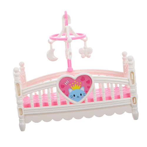 YARNOW Miniatur-puppenbett, Miniatur-puppenhaus-schlafzimmermöbel Mit Winzigem Bett Für Babypuppen-Kinderbett-Set Und Selbstgemachtem Spielzeug von YARNOW