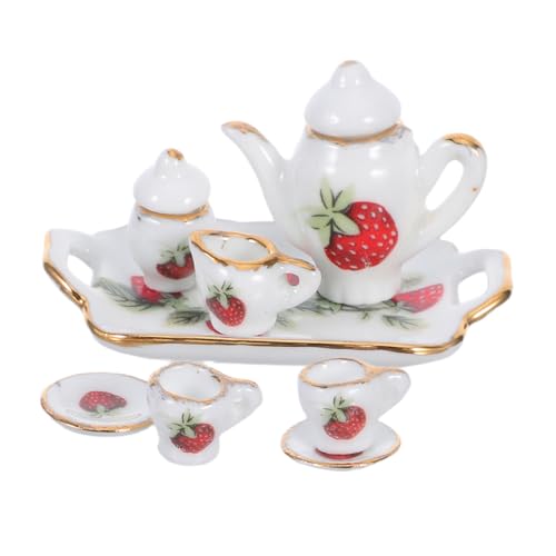 YARNOW Miniaturtassen Für Puppenhäuser Mini Kaffeetassen Miniatur Requisiten Mini Kaffeetasse Puppenhaus Dekoration DIY Puppenhaus Küchendekor Kleine Tassen Kleine Porzellan von YARNOW