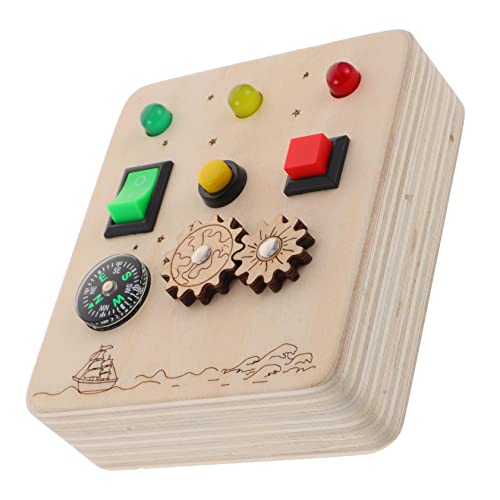 YARNOW Montessori Beschäftigtes Board Für Kleinkinder Hölzernes Lernspielzeug Hand Augen Koordination Und Kreativität Für Frühe Bildung Und Sensorisches von YARNOW