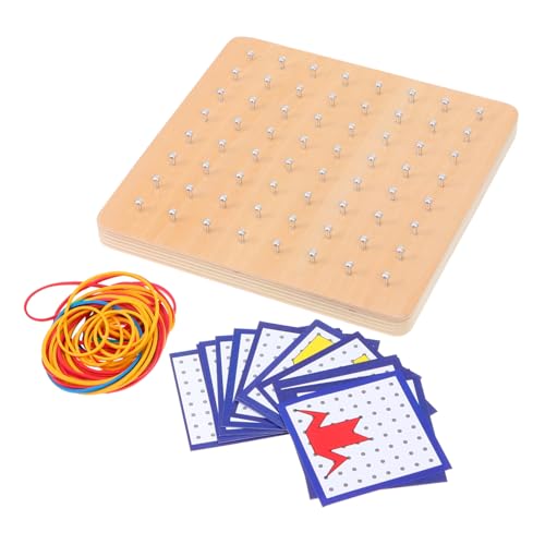 YARNOW Montessori Geobrett aus Holz Nägel Kreatives Lernspielzeug für Fördert Räumliches Gummibänder für Bildung und Spiel YARNOW Montessori Geobrett aus Holz Nägel Kreatives Lernspielzeug für Fördert Räumliches Gummibänder für Bildung und Spiel von YARNOW