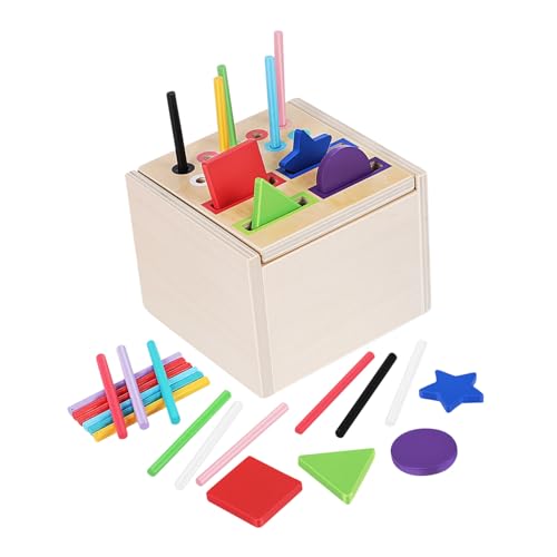 YARNOW Montessori Holzspielzeug Farbzuordnung Sortierbox für Kleinkinder Pädagogisches Lernspielzeug aus Sicherem Holz mit Abgerundeten Kanten Farbenfrohes Interaktives Motorikspielzeug YARNOW Montessori Holzspielzeug Farbzuordnung Sortierbox für Kleinkinder Pädagogisches Lernspielzeug aus Sicherem Holz mit Abgerundeten Kanten Farbenfrohes Interaktives Motorikspielzeug von YARNOW