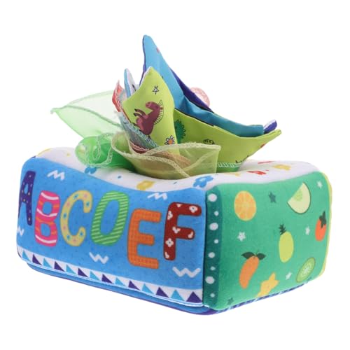 YARNOW Montessori Tissue Box Spielzeug Säugling Tissue Box Spielzeug Crinkle Material Baby Sensorische Tissue Box Für Vorschule Lernen Frühe Pädagogische von YARNOW