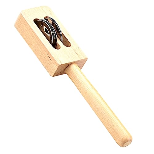 YARNOW Musikspielzeug Handheld Glocke Holz Schlaginstrument für Lernspiele Pädagogisches Werkzeug Kreativität und Musikerkennung für Kleinkinder von YARNOW