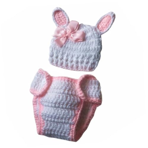 YARNOW Neugeborenen Fotoshooting Kostüm Hase Handgestricktes Baumwoll Outfit Unisex Weicher Strampler mit Mütze Fotorequisite Perfektes YARNOW Neugeborenen Fotoshooting Kostüm Hase Handgestricktes Baumwoll Outfit Unisex Weicher Strampler mit Mütze Fotorequisite Perfektes von YARNOW
