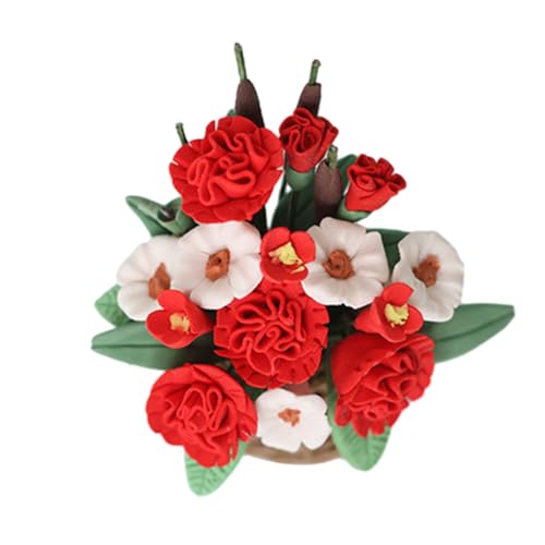 YARNOW Ornament Für Puppenhaus Dekoration Realistische Blumen Für Miniaturszenen Blumendekor Für Puppenstubenmöbel Und DIY Projekte von YARNOW