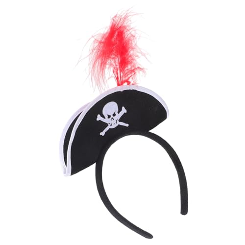 YARNOW Piratenhut Stirnband Halloween Pirate Kostüm Hut Kopfbedeckungskapitän Pirate Für Dress -up -party -rollenspiele Kostümzubehör von YARNOW