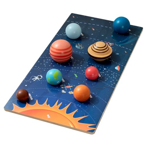 YARNOW Planeten Puzzle aus Holz Lernspielzeug für Solar System Matching Puzzle Motorik und Logikfähigkeiten YARNOW Planeten Puzzle aus Holz Lernspielzeug für Solar System Matching Puzzle Motorik und Logikfähigkeiten von YARNOW