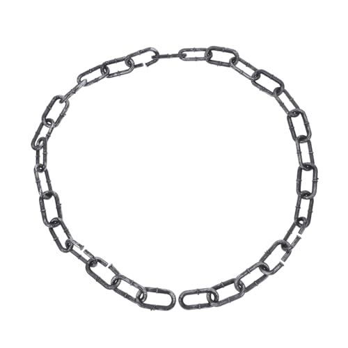 YARNOW Plastikkette Halloween Deko Realistische Gefangenenkette Schwarz Silber Halloween Party Requisite Cosplay Zubehör Gruselige Dekoration YARNOW Plastikkette Halloween Deko Realistische Gefangenenkette Schwarz Silber Halloween Party Requisite Cosplay Zubehör Gruselige Dekoration von YARNOW