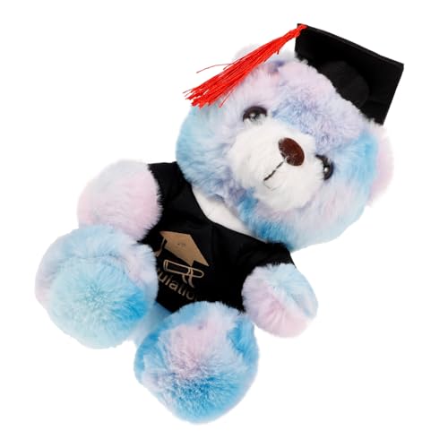 YARNOW Plüsch Abschlussbär Mit Doktorhut Süßes Kuscheltier Abschlussgeschenk Hochwertige Verarbeitung Dekoration Für Zuhause Bezauberndes Plüschtier Für Graduates von YARNOW