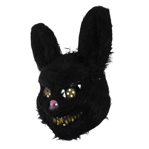 YARNOW Plüsch Bunny Maske für Halloween Gruselige Cosplay Maske für Maskerade und Karneval für Partys Festivals und Kreative Anlässe Einzigartiges Design Komfortables Material Perfektes von YARNOW