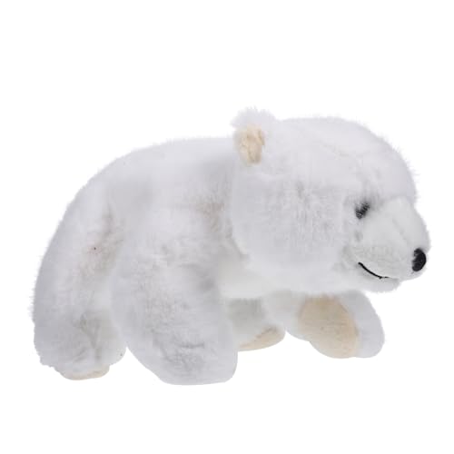 YARNOW Plüsch Eisbär Kuscheltier Liegend Weiches Stofftier Dekoratives Kissen Niedliches Tier für Sofa und Kinderzimmer von YARNOW