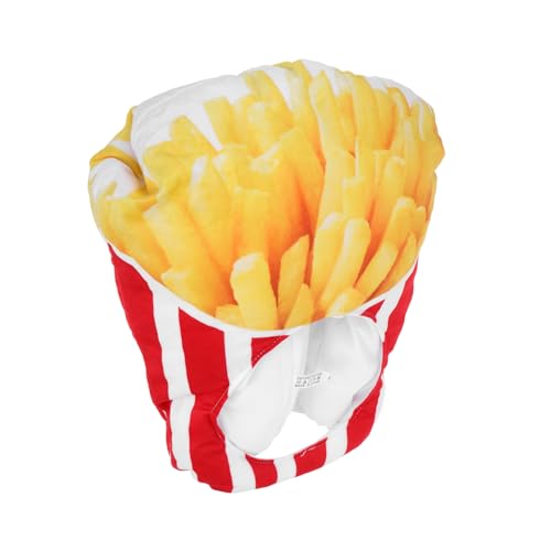 YARNOW Plüsch Frites Hut Lustiger Party Kopfschmuck für Karneval Halloween und Thanksgiving Vielseitig Einsetzbar aus Weichem Material für Maximalen Komfort von YARNOW