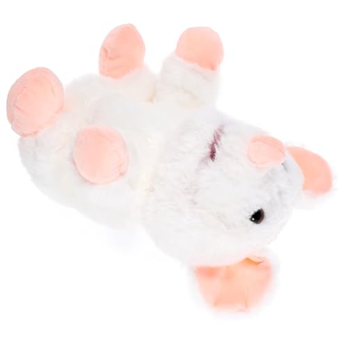 YARNOW Plüsch Handpuppe Interaktive Tierhandpuppe für Weiches Stofftier für Geschichtenerzählen und Rollenspiele Leicht und Tragbar Weiße von YARNOW