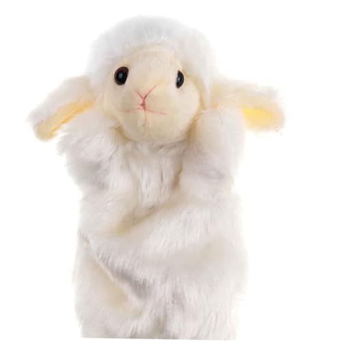 YARNOW Plüsch Handpuppe Schafform Interaktives Kuscheltier für Zufriedenheitsspielzeug Zufälligen Farben für Kindergeburtstage und Feste Hochwertige Verarbeitung und von YARNOW