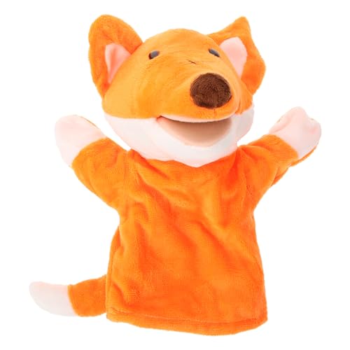 YARNOW Plüsch Handpuppenspielzeug Weiche Plüschfüchse für Geschichtenerzählen und Interaktion Fördert Motorische Fähigkeiten und Fantasie Jahren von YARNOW
