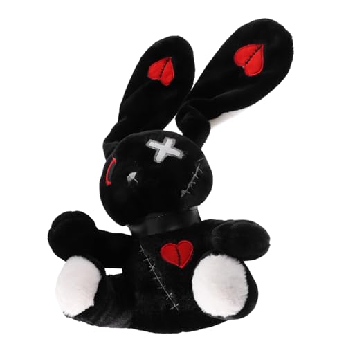 YARNOW Plüsch Hase Kuscheltier Gothic Halloween Plüschtier Cartoon Bunny Deko für Sofa Schlafzimmer und Freunde YARNOW Plüsch Hase Kuscheltier Gothic Halloween Plüschtier Cartoon Bunny Deko für Sofa Schlafzimmer und Freunde von YARNOW