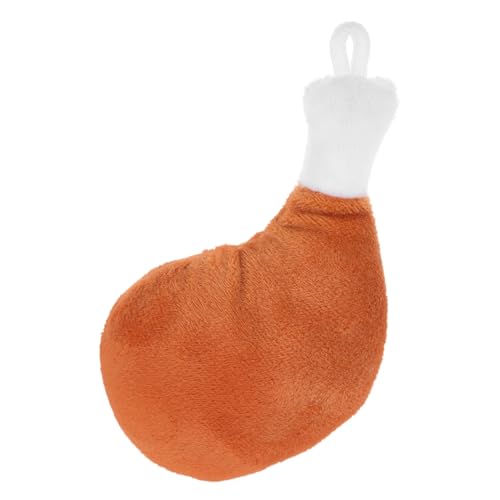 YARNOW Plüsch Hühnerkeulen Anhänger Mini Taschenanhänger Weiches PP Baumwoll Lustiger Hühnerschenkel Schlüsselbund für Tasche und Schlüsselbund von YARNOW