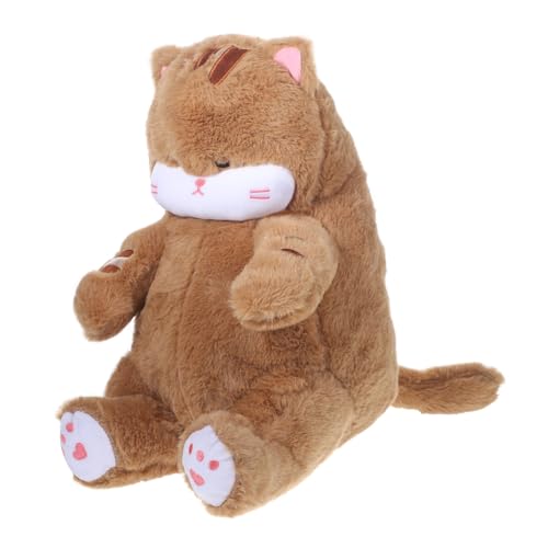 YARNOW Plüsch Katze Kuscheltier Weiches Stofftier Kätzchen Puppe Niedlich Flauschig Dekorativ als Kissen Sofa Schlafzimmer für Katzenliebhaber von YARNOW
