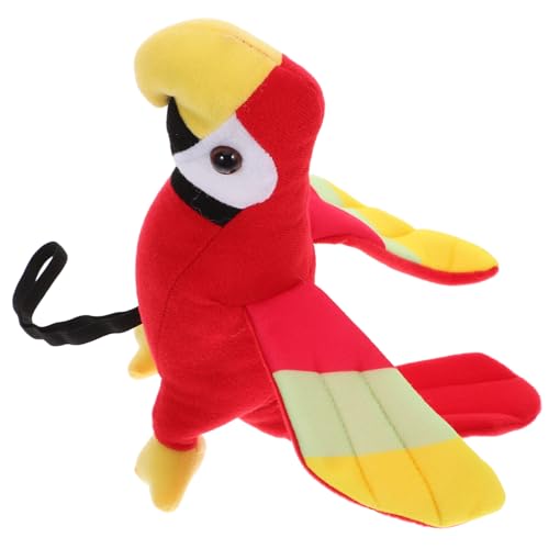 YARNOW Plüsch Papagei für Schulter im Cartoon Stil Accessoire für Piratenkostüme Leicht und Realistisch Geburtstagsfeiern und Karneval von YARNOW