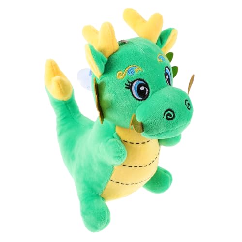 YARNOW Plüsch Stofftier Kuscheltier Mit Saugnapf Und Aufhängeschnur Glücksbringer Für Jahr des Drachen Ausgestopfte Drachentierpuppe Als Maskottchen von YARNOW