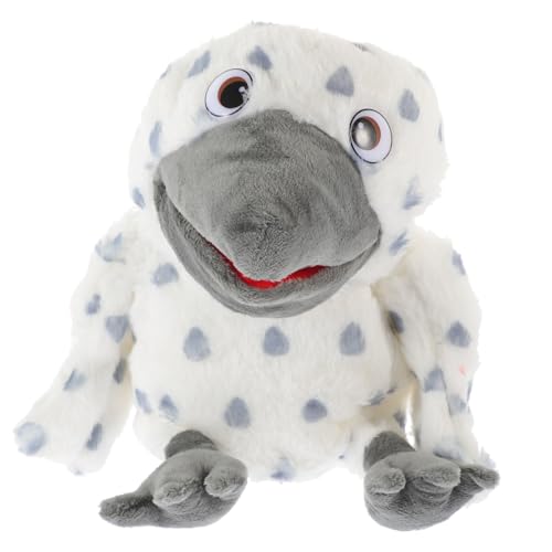 YARNOW Plüsch Vogel Handpuppe Form Eines Eulenkopfes Interaktives Geschichtenerzählspielzeug Für Weicher Waschbar Und Leicht Zu Reinigen von YARNOW