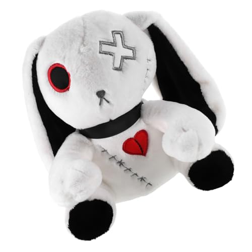YARNOW Plüschhase Kuscheltier Halloween Deko Weiches Kaninchen Stofftier Leichtes Plüschtier Hase Für Sofa Schlafzimmer Halloween von YARNOW