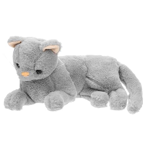 YARNOW 0.3kg Plüsch Katze Realistisches Stofftier Für Und Kuschelig Süßes Katzen- Für Zuhause Und Auto Geschenkidee Für Katzenliebhaber von YARNOW