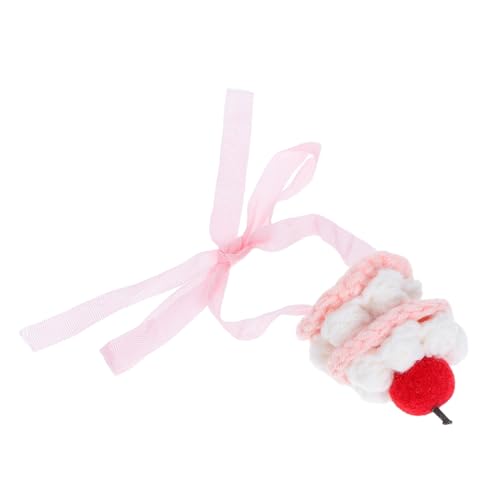 YARNOW Plüschpuppenmütze Gestrickte Fischermütze Puppen Styling Accessoires Erdbeer Häkelmütze Mini Strickmützen Puppen Teeparty Hüte Kleine Formelle Hüte Brautpuppen Accessoires von YARNOW