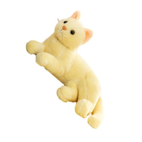 YARNOW Plüschspielzeugpuppe Kätzchen Stofftier Realistische Stoffkatze Katzenkuscheltiere Realistisch Realistische Katze Ausgestopfte Katzen Gefüllter Katzenplüsch Yellow YARNOW Plüschspielzeugpuppe Kätzchen Stofftier Realistische Stoffkatze Katzenkuscheltiere Realistisch Realistische Katze Ausgestopfte Katzen Gefüllter Katzenplüsch Yellow von YARNOW