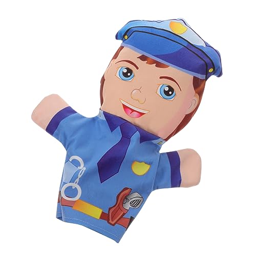 YARNOW Polizei Fingerpuppe Plüschtier Interaktives Handspielzeug für Storytelling Handpuppe Lernspielzeug Kreatives Eltern Junge Mädchen von YARNOW